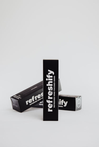 Refreshify Edelstahl Wasserflasche + Gratis Magnet Booster Ring